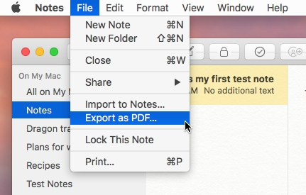 use pdf for notes mac